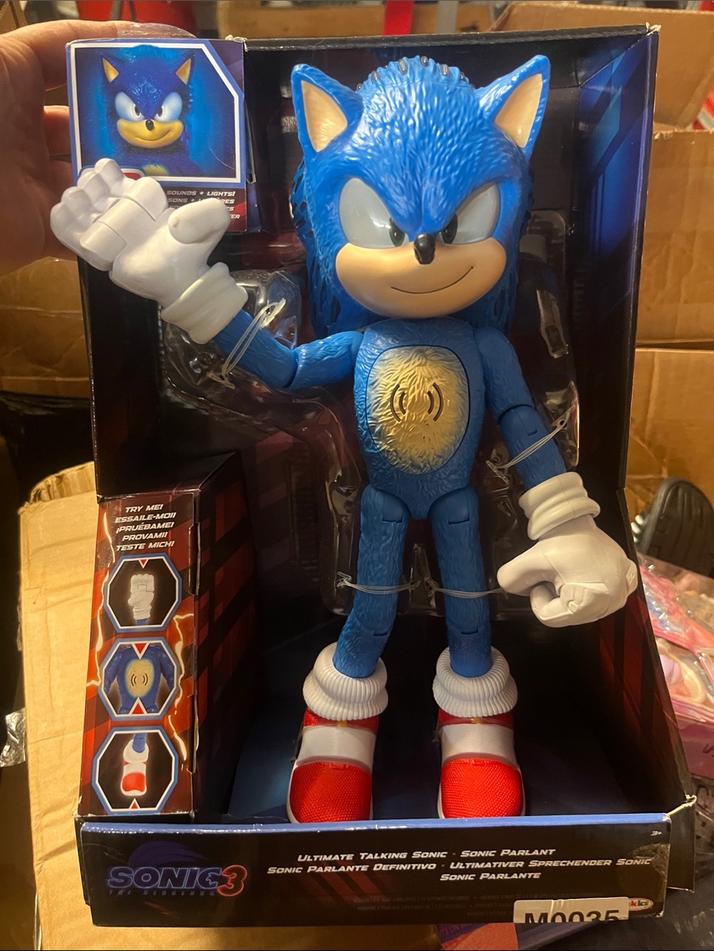 Sonic 3 Ultimate Talking Action Figure - Blue